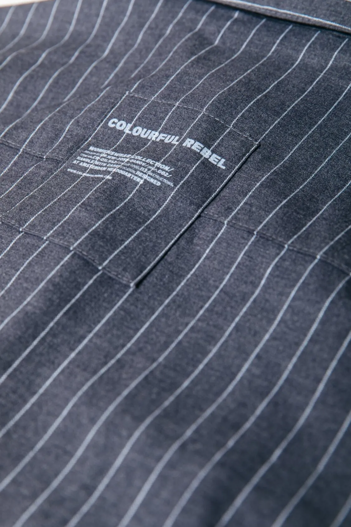 Talia Pinstripe Blouse | Dark Anthracite