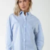 Talia Stripe Blouse | Blue
