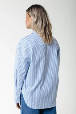 Talia Stripe Blouse | Blue