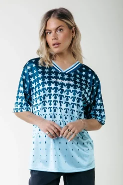 Tayla State Champ Football T-Shirt | Canal blue