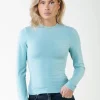 Uni Fitted Longsleeve T-shirt | Mineral blue