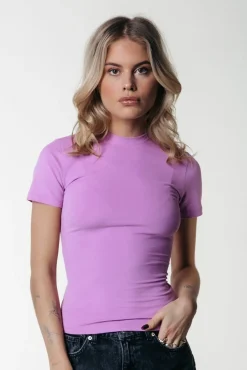 Uni Fitted T-shirt | Crocus Pink