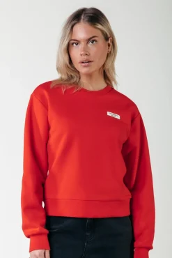 Uni Label Sweat | Scarlet Red