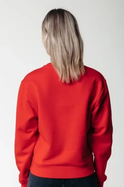 Uni Label Sweat | Scarlet Red