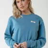 Uni Label Sweat | Soft petrol