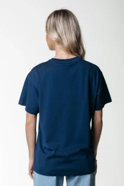 Uni Label T-shirt | Peacoat Blue