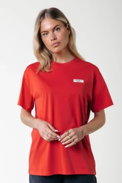 Uni Label T-shirt | Scarlet Red