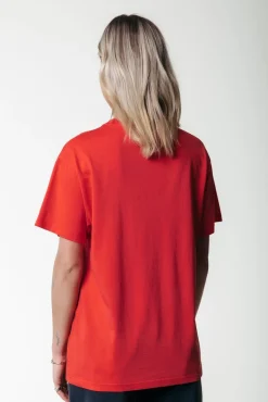 Uni Label T-shirt | Scarlet Red