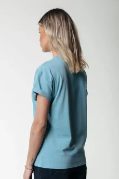 Uni Logo T-shirt | Mineral blue