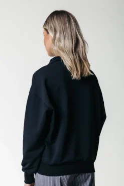 Uni Logo Zip Sweat | Black
