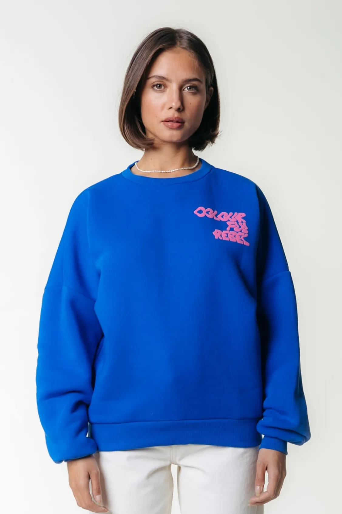 Wave Logo Sweat | Medium blue