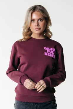 Wave Logo Sweat | Port Red