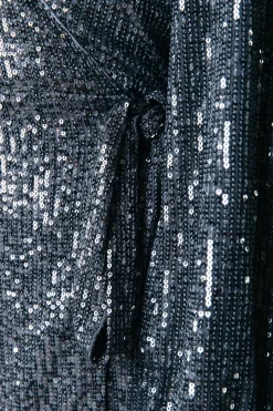 Xita Sequins Dress | Silver grey