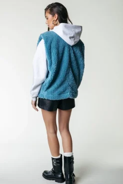 Yoni Teddy Gilet | Adriatic Blue