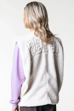 Yoni Teddy Gilet | Off white